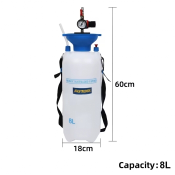 Прибор для замены тормозной жидкости с манометром AUTOOL 8L