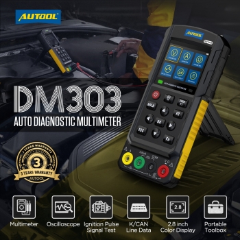 Автомобильный мультиметр-осциллограф AUTOOL DM303