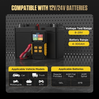 Тестер аккумуляторных батарей AUTOOL BT360