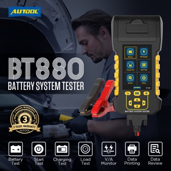 Тестер аккумуляторных батарей с принтером AUTOOL BT880