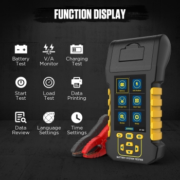 Тестер аккумуляторных батарей с принтером AUTOOL BT880