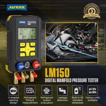 Цифровой манометр с зондами-зажимами AUTOOL LM150