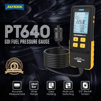 Цифровой манометр для измерения давления топлива GDI AUTOOL PT640
