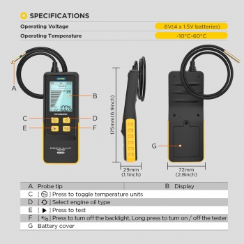 Тестер качества моторного масла AUTOOL AS503