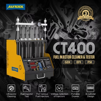 Стенд для тестирования и промывки форсунок AUTOOL CT400