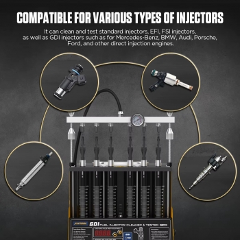 Стенд для тестирования и промывки форсунок AUTOOL CT400