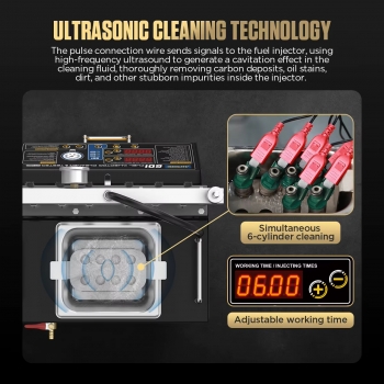Стенд для тестирования и промывки форсунок AUTOOL CT450
