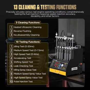Стенд для тестирования и промывки форсунок AUTOOL CT450