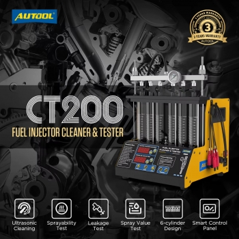 Стенд для тестирования и промывки форсунок AUTOOL CT200
