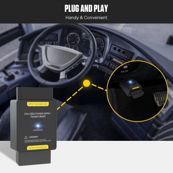 Переходник питания с разъёмом OBD 24-12V AUTOOL