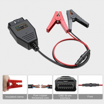 Кабель аварийного питания через OBD AUTOOL BT30
