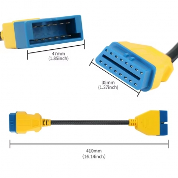 Кабель-удлинитель 41 см GM12pin OBD2 AUTOOL