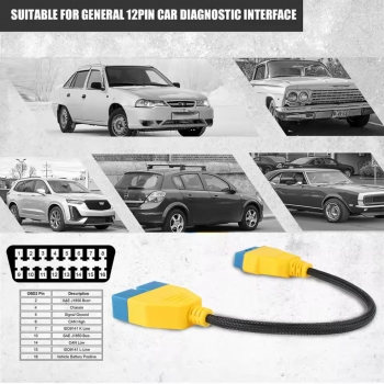 Кабель-удлинитель 41 см GM12pin OBD2 AUTOOL