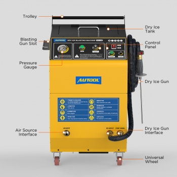 Машина для очистки сухим льдом AUTOOL HTS708