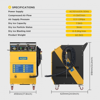 Машина для очистки сухим льдом AUTOOL HTS708