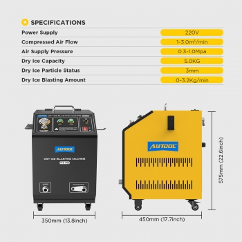 Машина для очистки сухим льдом AUTOOL HTS705