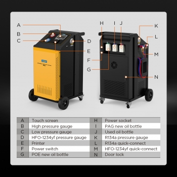 Машина для рециркуляции хладагента AUTOOL LM708